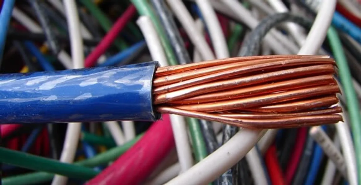 electrical wiring services showing exposed copper conductors and cable preparation in Mountain View, CA