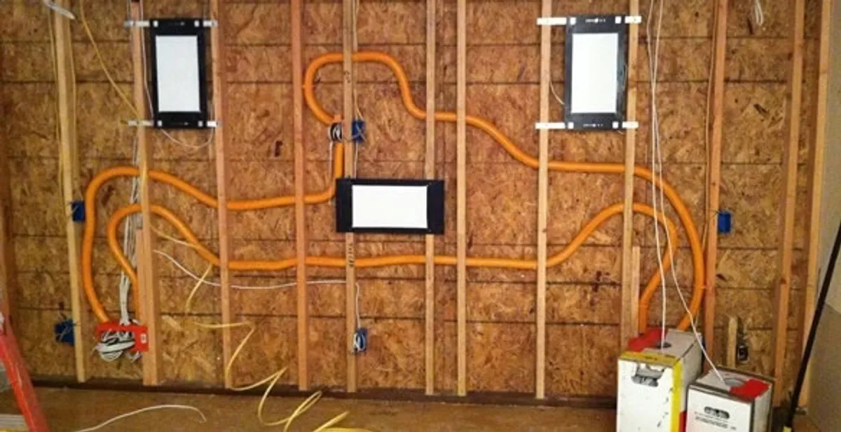 new construction wiring project displaying complete electrical system layout installed by professionals in Mountain View, CA